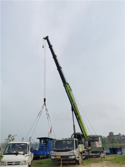 松山区桥梁建设吊装案例